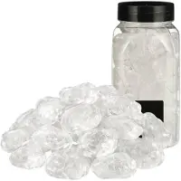 Rayher Hobby Materialen Rayher decoratie steentjes - 5x - groot - 650 ml - 25-30 mm - transparant - siergrind