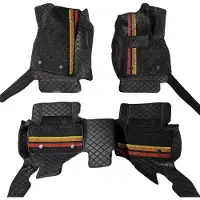 Happiq Auto Vloermatten Set – Voor SUV 2016–heden 5-Zits – Volledige Dekking Dubbellaags Interieur Bescherming – PU Leer Zwart