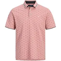 Jack & Jones Shirt 'JPRPAULOS' rosa / oudroze / zwart / wit
