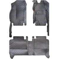 Happiq Auto Vloermatten – Voor 5-zits voertuigen 2013-2021 – Voetpads / Interieur Accessoires – PU Leder, Zwart