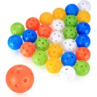 LONGZIMING - Golfballen - Golfbal - 28 stuks - Golf Oefenballen - Air Flow Holle Golf Trainingsballen 42mm - Plastic Golfballen Voor Swing Oefening, Driving Range En Outdoor Gebruik