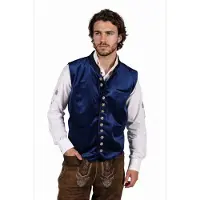 Thetru Herenvest Janko Blauw Volwassenen Mannen Blauw Oktoberfest Maat L