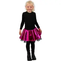 Coppens Cirkelrok metallic pink | Maat 116
