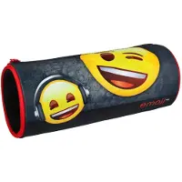 Emoji Etui - Pennenetui voor Kind - Rond - Zwart - Pennenzak