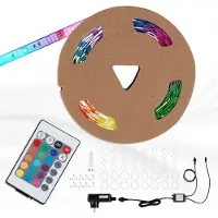 Briloner LED-strip, buiten, dimbaar, 1 meter, RGB, IP44, 30W, wit, kunststof, merk: