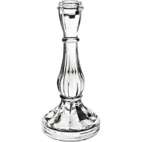 Mondex Patricia - Glazen Kandelaar - 10x10x21,5 cm - Klassieke Elegante Stijl