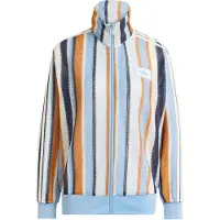 Adidas Originals Gebreid vest 'Firebird' marine / lichtblauw / oranje gemêleerd / wolwit