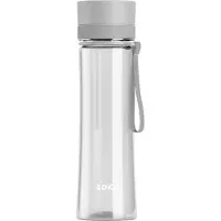 Zoku Drinkfles, 0.6 L, Polypropyleen/Siliconen, BPA vrij, Licht Grijs |