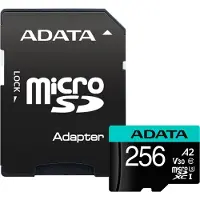 ADATA Geheugenkaart - - AUSDX256GUI3V30SA2-RA1 - 256 Go - Micro SDXC - IPX7 waterdicht