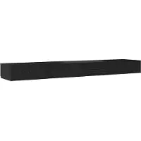 vidaXL Bedlades Zwart Eiken 200 x 36,5 x 16,5 cm Bewerkt hout