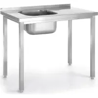 Hendi Spoelbak, met schroefverbindingen, Kitchen Line, 1000x600x(H)850 mm