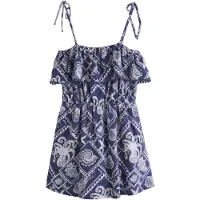 Next Jumpsuit donkerblauw / lichtgrijs