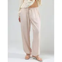 Busem Elastische broek met strikdetail
