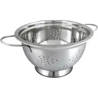 King Hoff KH-1237 - Roestvrijstalen Durszlak - 24cm - Satijnen Afwerking - Glanzend Binnenoppervlak