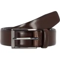 Strellson Riem donkerbruin / zilver