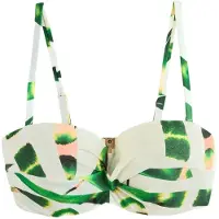Mint Velvet Bikinitop ivoor / grasgroen / perzik