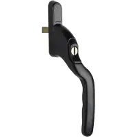 Winlock Raamkruk met Cilinder 0142 - Stift 8x40 - Zwart - Rechts