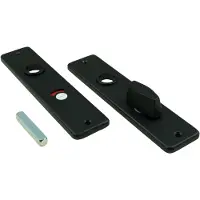Ami Kortschild Wc 180/41 RH 8*63 Zwart 9005 Str - 739166