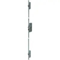 Nemef 4916 Veiligheidsmeerpuntssluiting | krukbediend | SKG*** | DM65mm | PC72mm cilinder boven kruk | voorplaat staal verzinkt 24x1950mm afgerond| DR 1+3/2+4 - A000307696