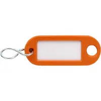 Dulimex DX Sleutellabel kunststof Oranje - 100 stuks