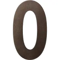 GPF bouwbeslag Huisnummer 0/ 400 mm Dark blend