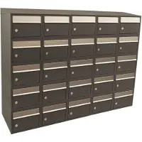 Stoer! Brickset 5-Breed, 5-Hoog Met Dak Antraciet - 40215065_5x5d