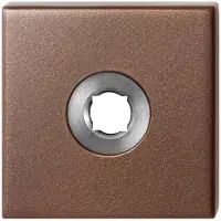 GPF bouwbeslag Vierkante click rozet 50x50x8 mm Bronze blend - Paar