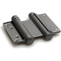 Dx Bommer scharnier dubbelwerkend 29/75 mm deurdikte 18-25 mm - zilvergrijs