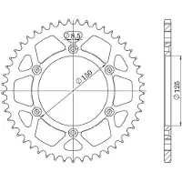 Supersprox Super Achervelg 899 48 Voor Ktm Sx/Exc (Jtr897.48), Kleur Zwart, Staal