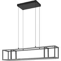 LUCANDE Hanglampe , Estante, dimbare, Zwart, Woonkamer, Metaal, Modern