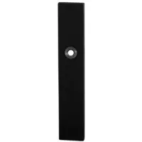 GPF bouwbeslag GPF Langschild rechth enkelv 218x40x8,5mm blind zwart