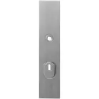 GPF bouwbeslag RVS geborsteld VH buitenschild SKG*** 248x52x11mm rechthoekig met kerntrekbeveiliging PC72