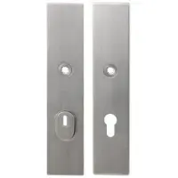 GPF bouwbeslag RVS geborsteld VH-schilden SKG*** 248x52mm rechthoekig PC72 met kerntrekbeveiliging