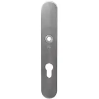 GPF bouwbeslag GPF VH binnenschild SKG*** 248x40x8mm afgerond blind met krukgat