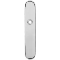 GPF bouwbeslag Gatdeel rechts langschild afgerond 218x40x8.5mm blind - RVS gepolijst
