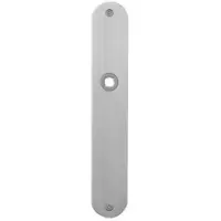 GPF bouwbeslag GPF Plaatschild afgerond zonder veer 240x40x2mm WC55/8 normale knop
