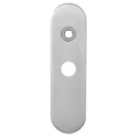GPF bouwbeslag GPF Kortschild afgerond enkelverend 169x46x8,5mm WC63/8 normale knop