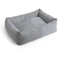 HAY Dogs Bed Zip Hondenmand Large | Blue and white stripe