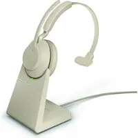 Jabra Evolve2 65 Link380c MS Mono - Bluetooth Headset - Draadloos - On-Ear - Beige