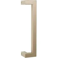 GPF bouwbeslag Deurgreep D-model 22x22x300mm/ 278mm Champagne blend