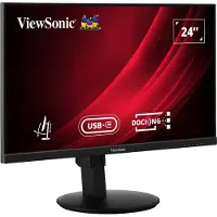 Viewsonic VG2409U-2 24 inch monitor Zwart