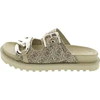 GUESS Muiltjes 'Fatema' donkerbeige / sepia