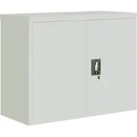vidaXL Archiefkast 90x40x70 cm staal lichtgrijs
