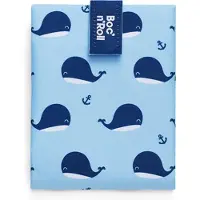 Roll'Eat Boc’n’Roll Whales - Herbruikbaar Boterhamzakje en Snackverpakking - Sluiting met klittenband - BPA-vrij - Waterdichte binnenlaag - Wasbaar tot 60°C