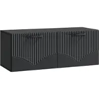vidaXL Wandmontage TV-kast Zwart 78,5 x 31 x 30 cm Bewerkt hout