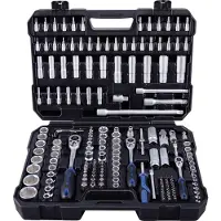 Projahn PROFICRAFT gereedschapskoffer, 182-delig, 1/4" + 3/8" + 1/2" aandrijving, 48-tands ratels, kunststof koffer