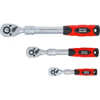 Bgs Ratel, Omkeerbare ratelset, uitschuifbaar 6,3 mm (1/4") - 10 mm (3/8") - 12,5 mm (1/2") 3-delig. (6,3 mm (1/4"), 10 mm (3/8"), 12,5 mm (1/2"))