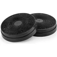Klarstein Actief koolfilter voor afzuigkap reserveonderdeel 2 filters Ø17,5 cm