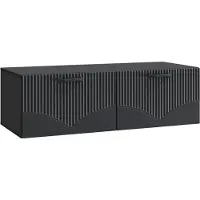 vidaXL Wandmontage TV-kast Zwart 98 x 41 x 30 cm Bewerkt hout