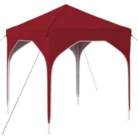 vidaXL Pop-up Feesttent 194 x 194 x 245 cm Bordeauxrood
